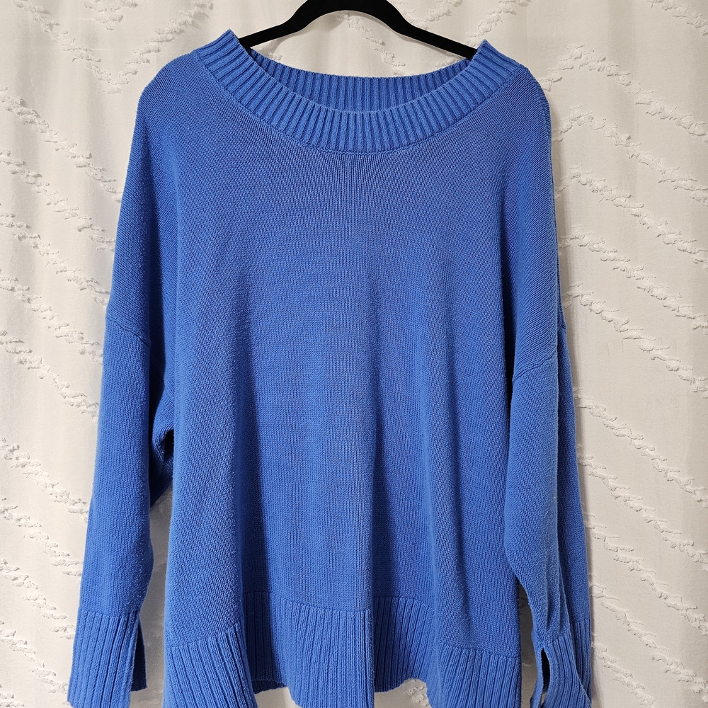Sonoma Classic Blue Crew Neck Sweater